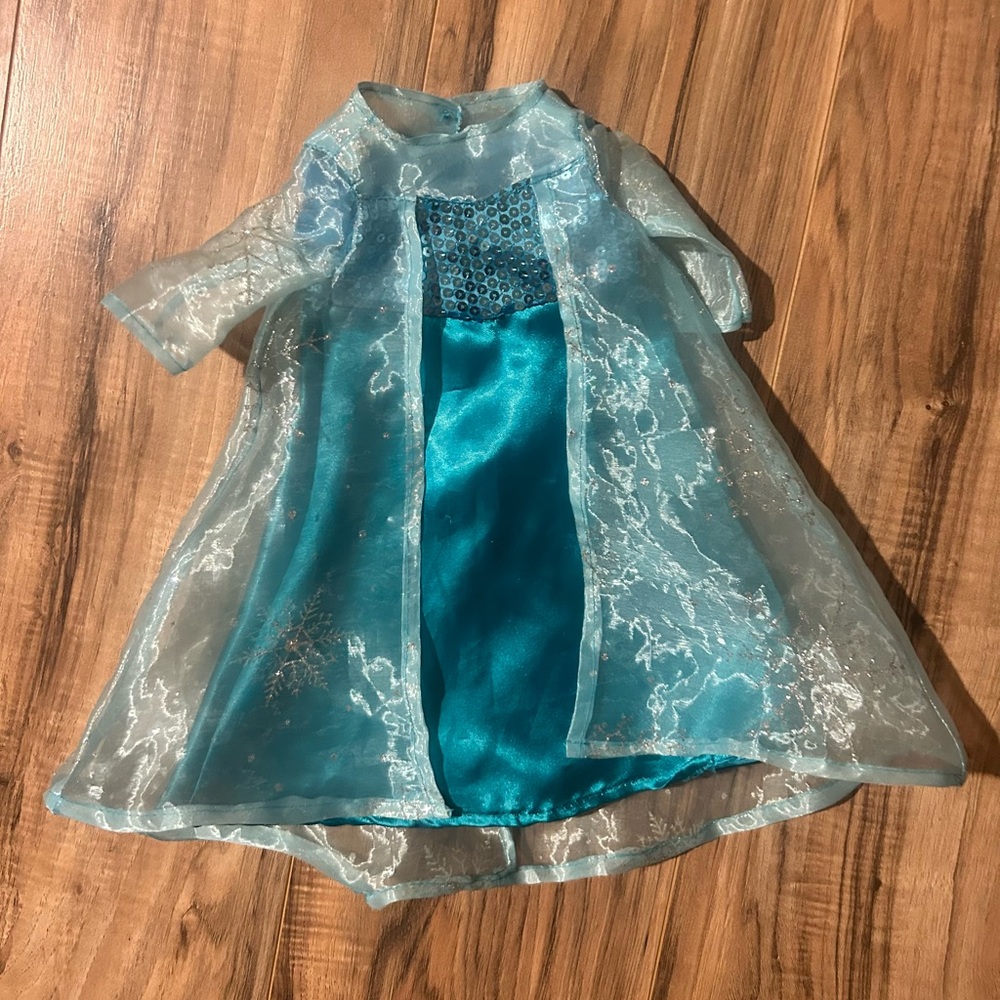 Handmade Elsa inspired dress for doll